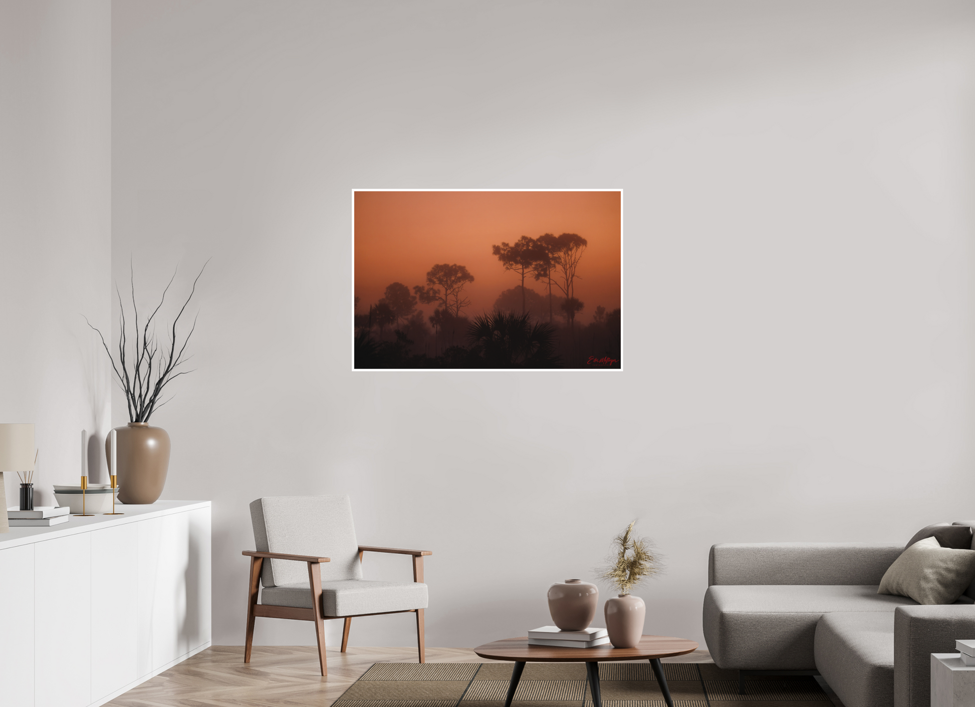45 x 30″, Fine art print "First Light" - Big Cypress Sunrise