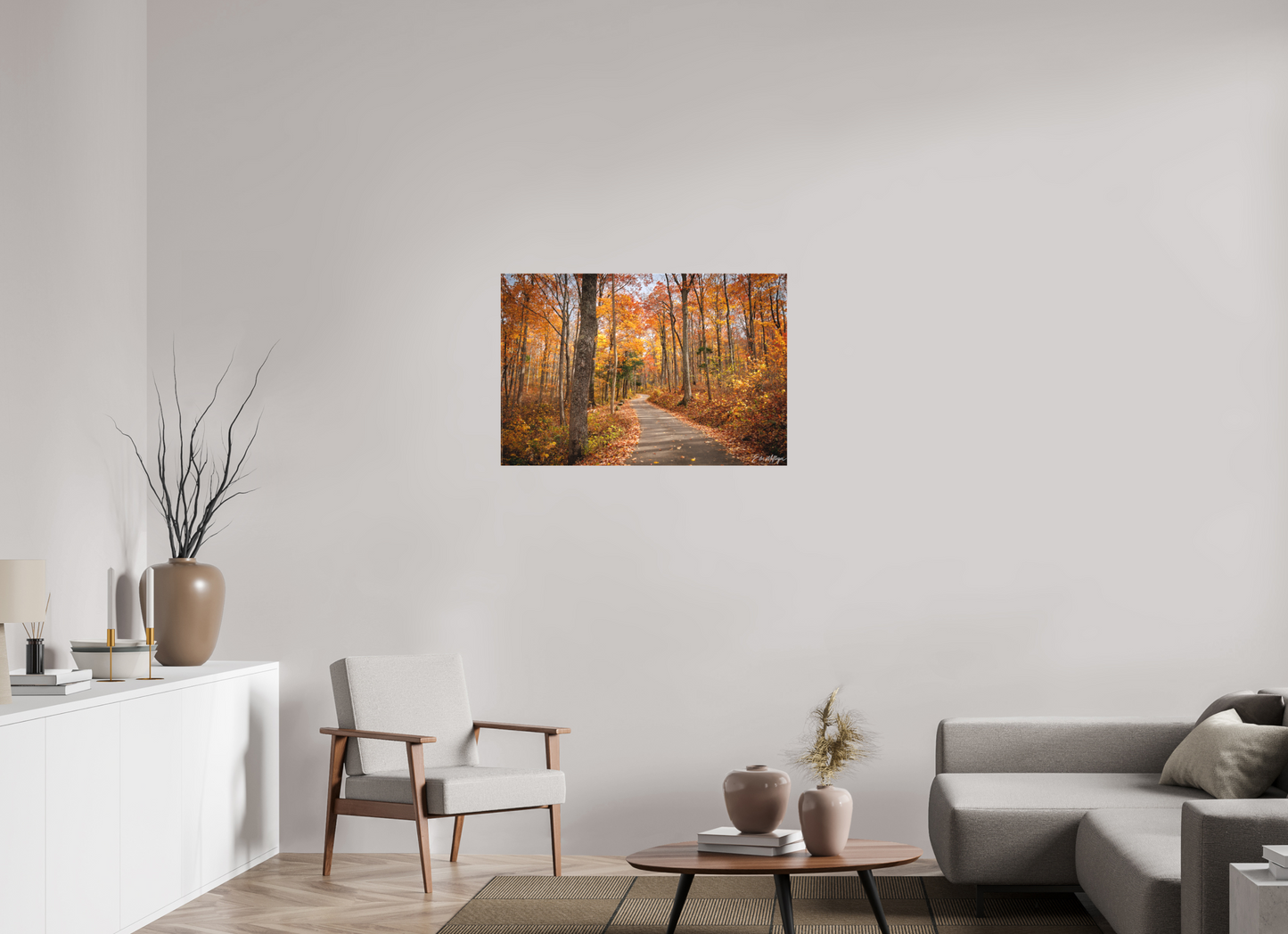 36 x 24″, Canvas "Golden Path" - Roaring Fork Road