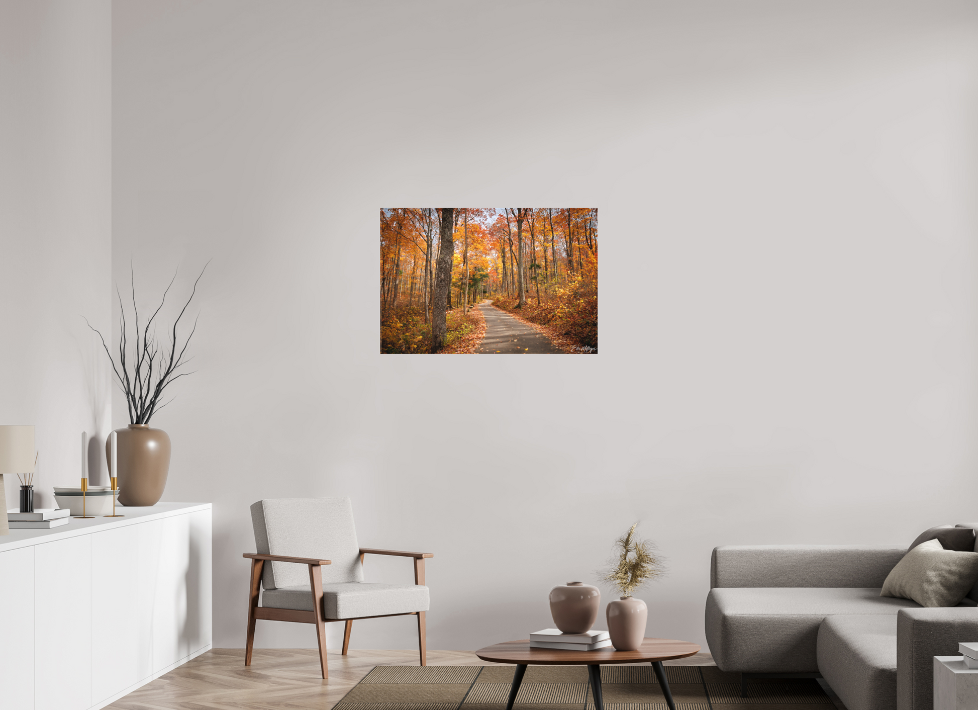 36 x 24″, Canvas "Golden Path" - Roaring Fork Road