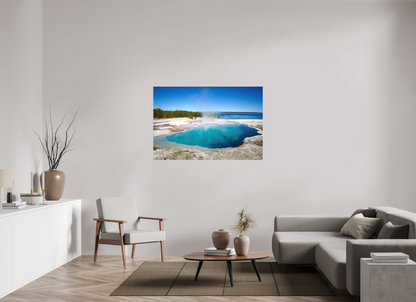 54 x 36″, Canvas "Quiet Depths" - West Thumb Geyser Basin