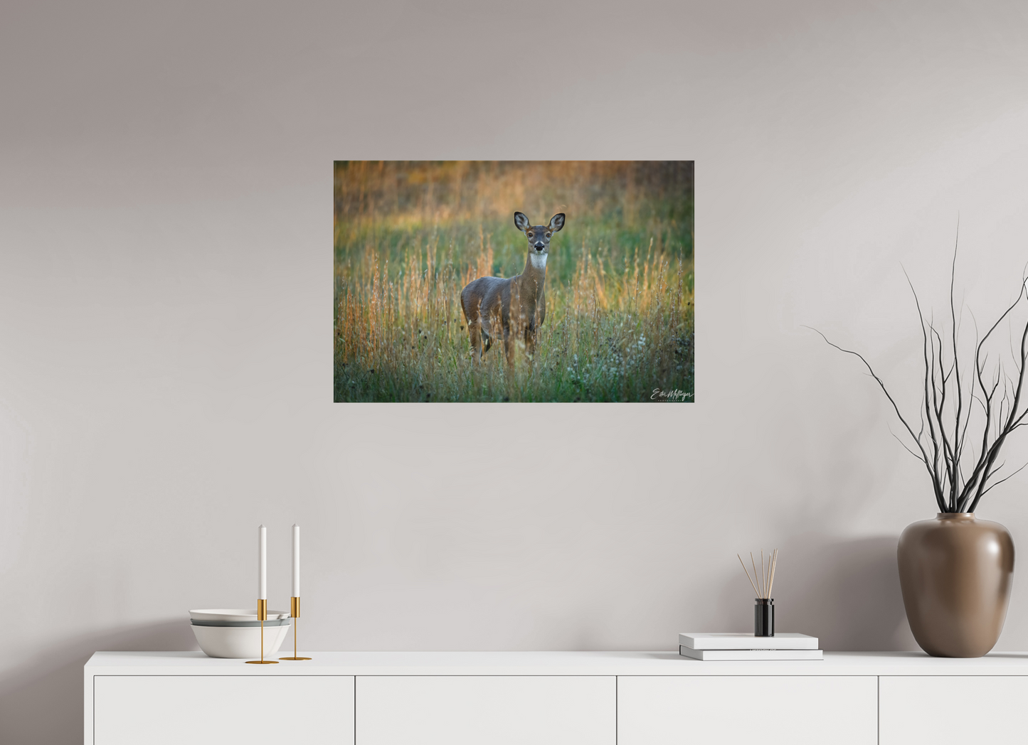 30 x 20″, Canvas "Grace in the Meadow" - White-tailed Doe