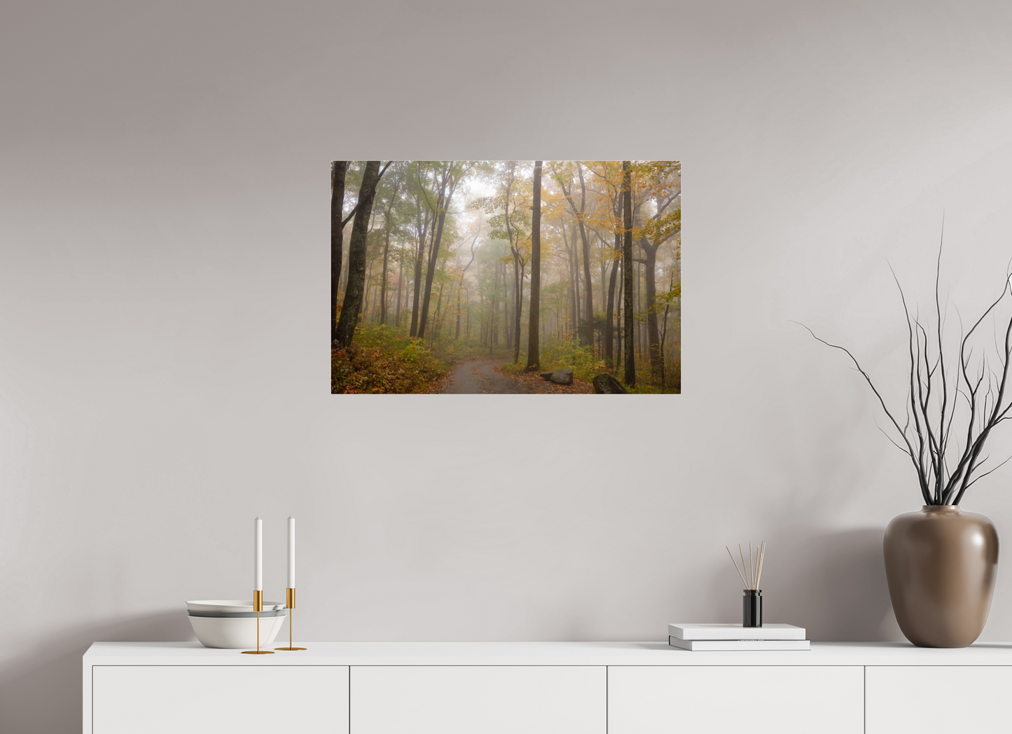 30 x 20″, Acrylic "Where the Road Disappears" - Smoky Mountains