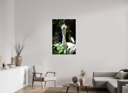 30 x 45″, Metal "Wetland Punk" - Great Egret