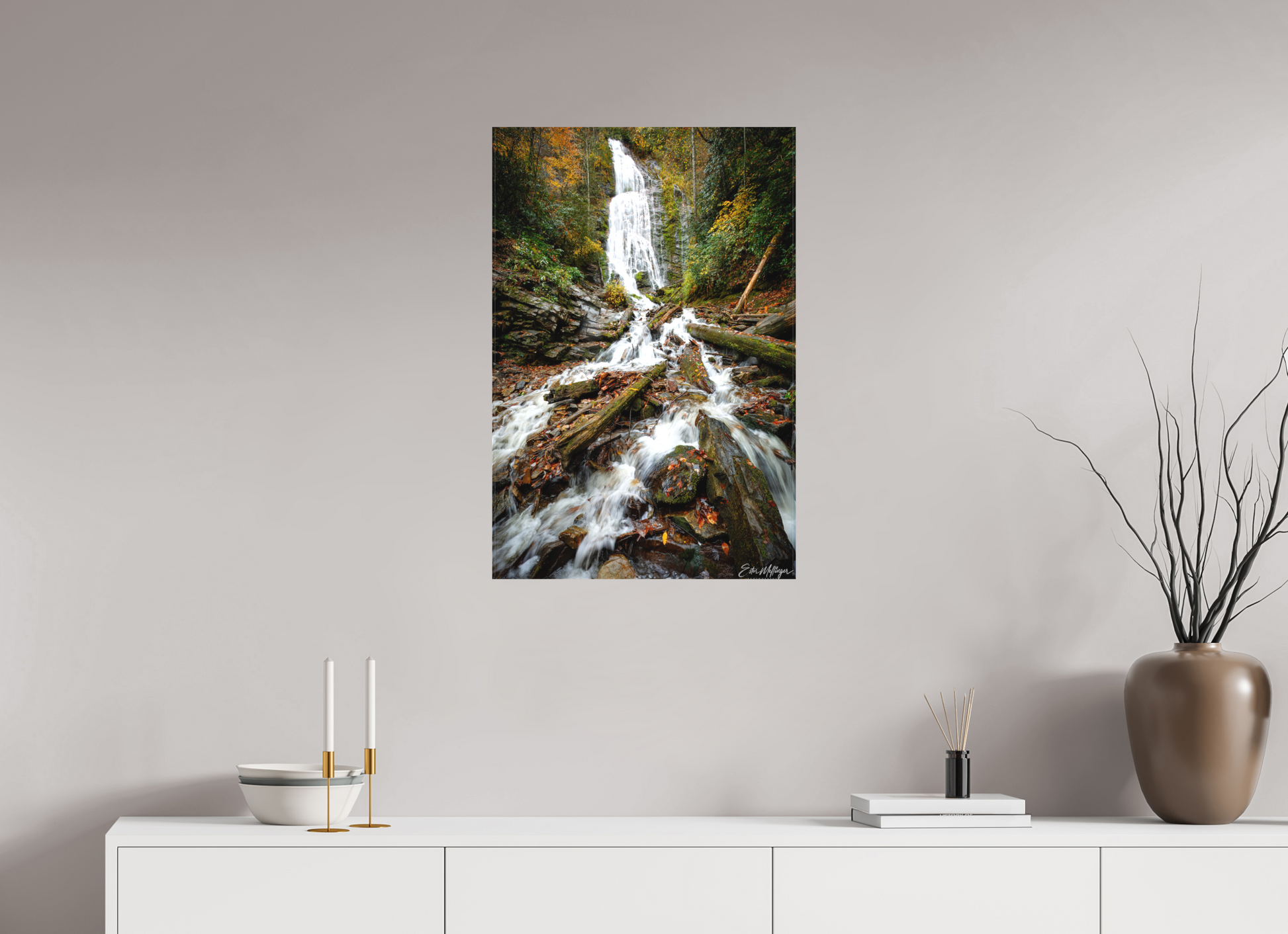 20 x 30″, Canvas "Whispers of the Forest" - Mingo Falls