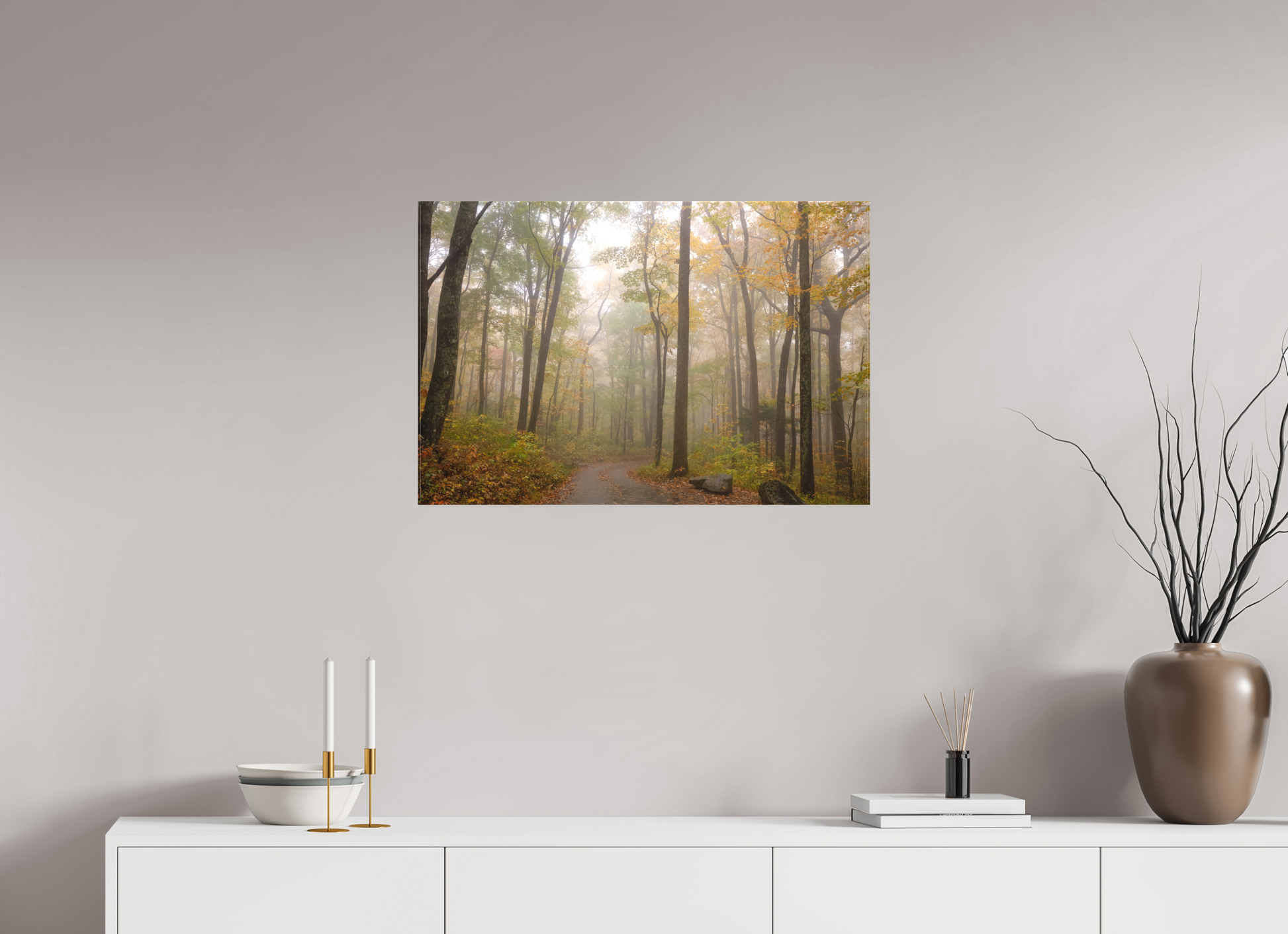 30 x 20″, Canvas "Where the Road Disappears" - Smoky Mountains