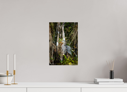 10 x 15″, Metal "Swamp Sentinel" - Great Blue Heron