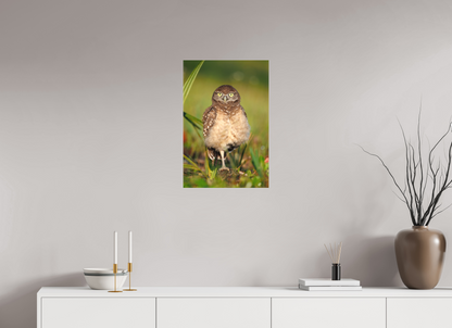 16 x 24″, Canvas "Little Lookout" - Burrowing owlet