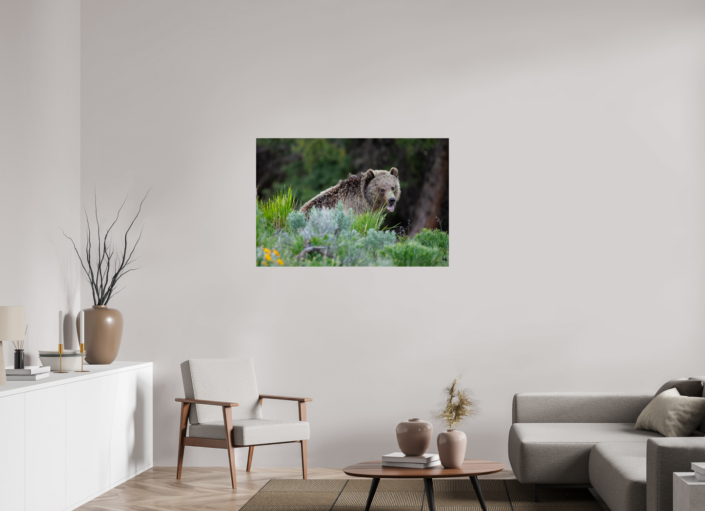 Yawning bear