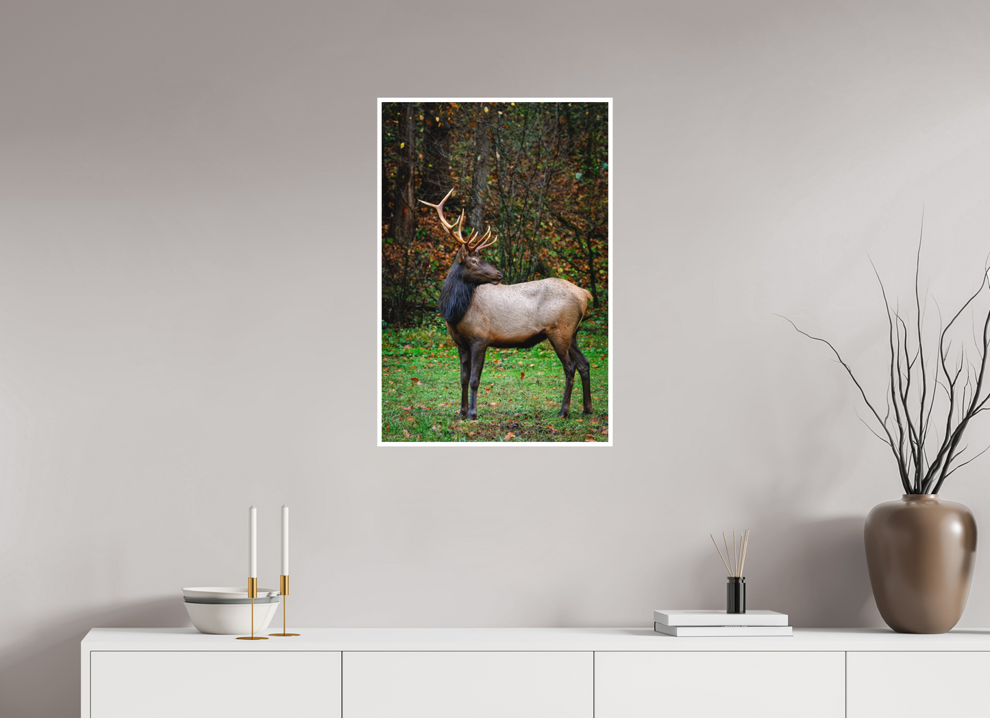 20 x 30″, Fine art print "Guardian of the Meadow" - Elk