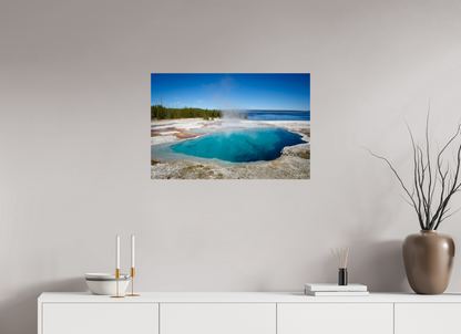 30 x 20″, Metal "Quiet Depths" - West Thumb Geyser Basin