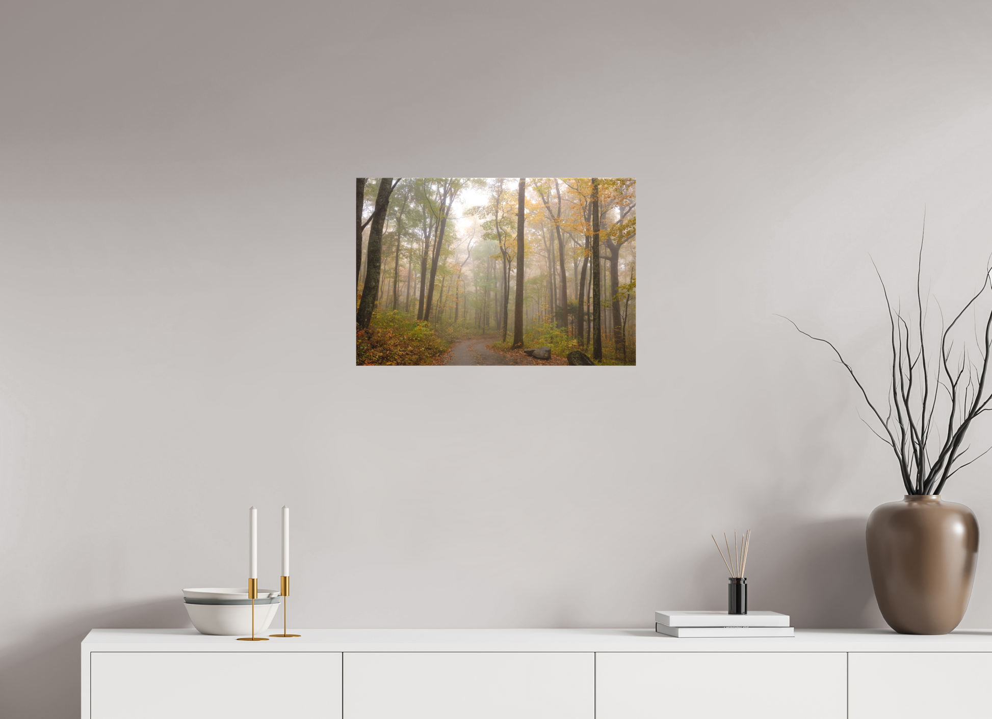 24 x 16″, Canvas "Where the Road Disappears" - Smoky Mountains