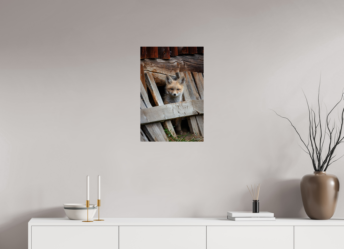 16 x 24″, Acrylic "Barnyard Lookout" - Red Fox kit