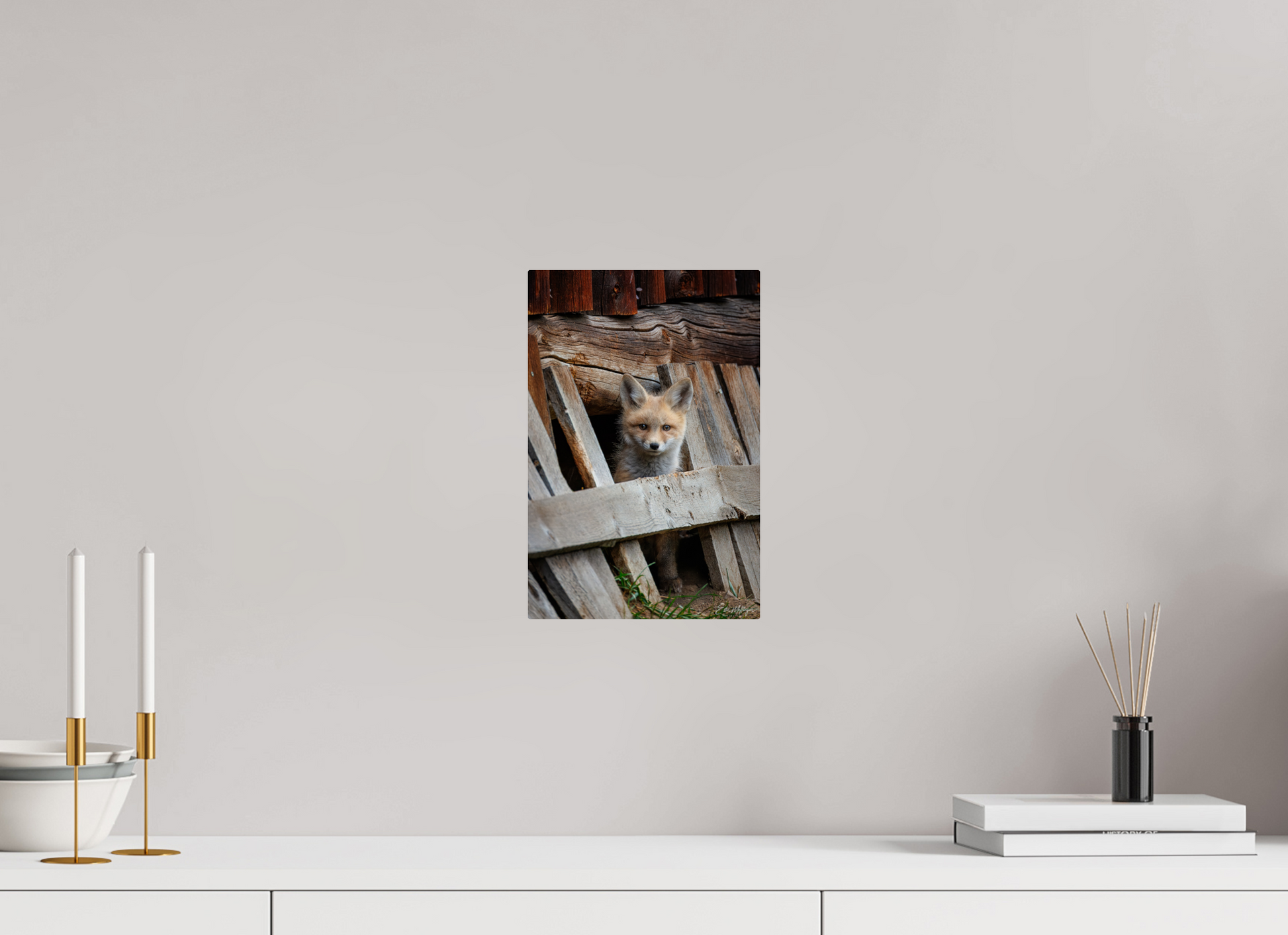 8 x 12″, Metal "Barnyard Lookout" - Red Fox kit
