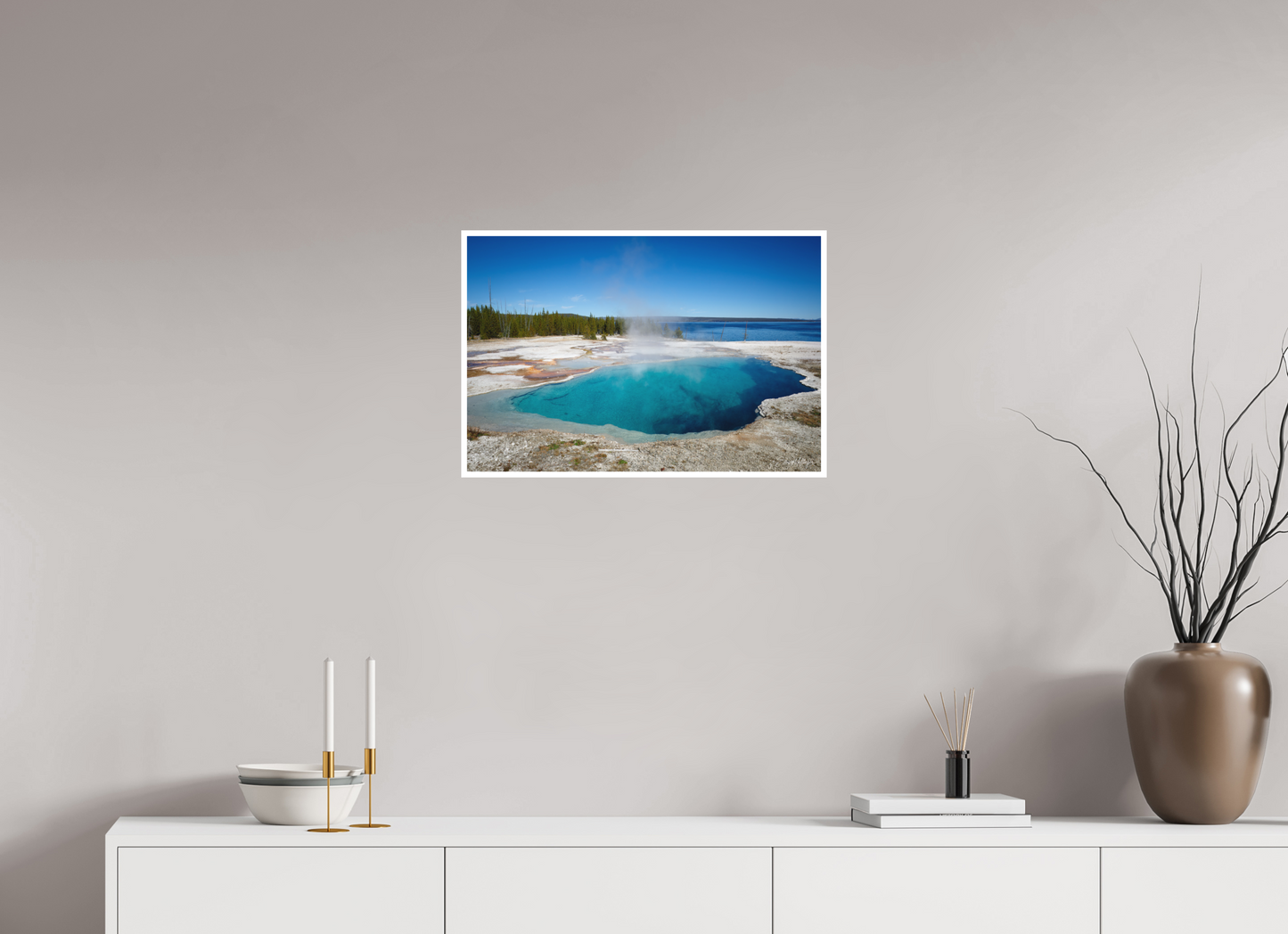 24 x 16″, Fine art print "Quiet Depths" - West Thumb Geyser Basin