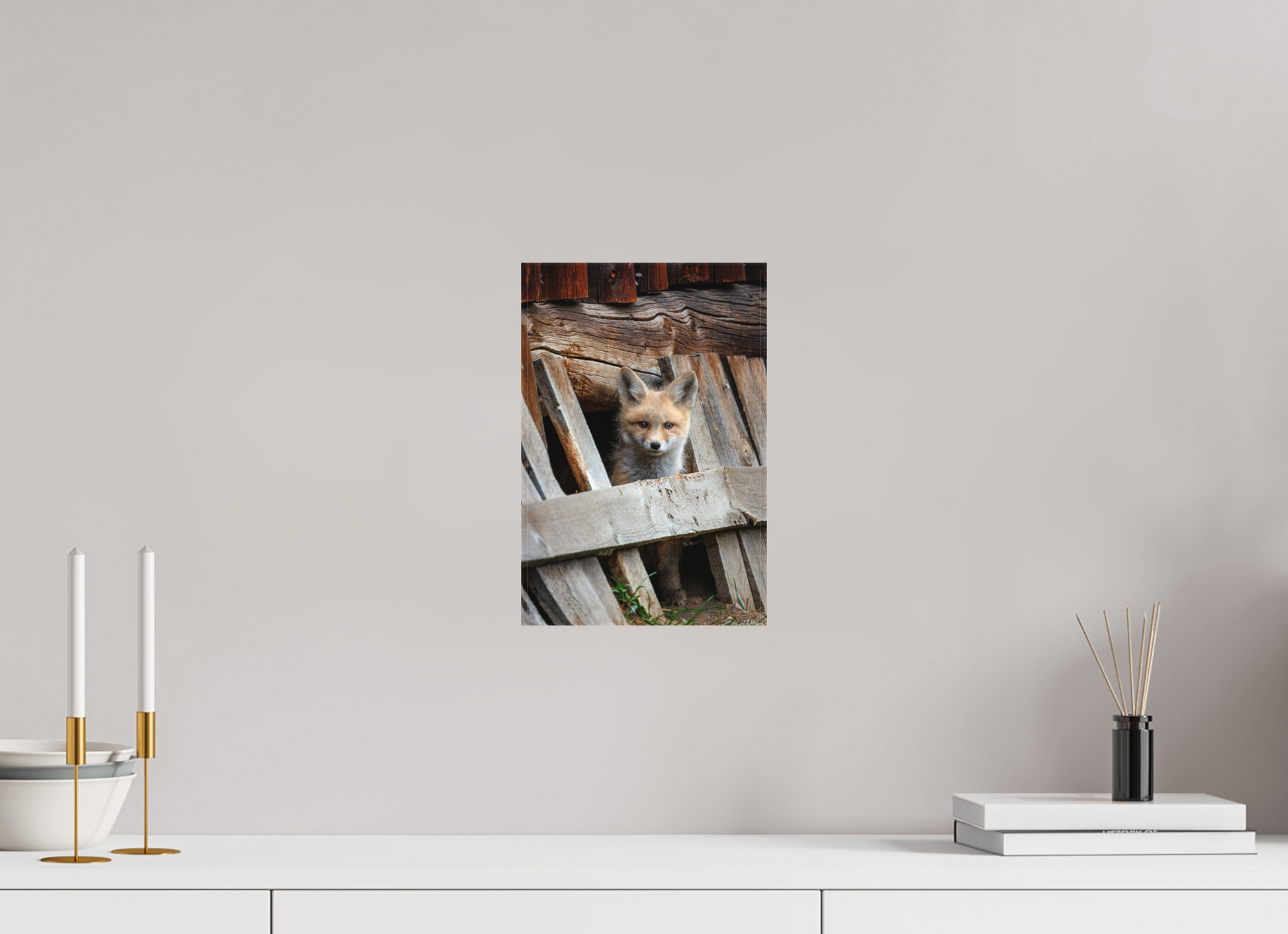 8 x 12″, Canvas "Barnyard Lookout" - Red Fox kit