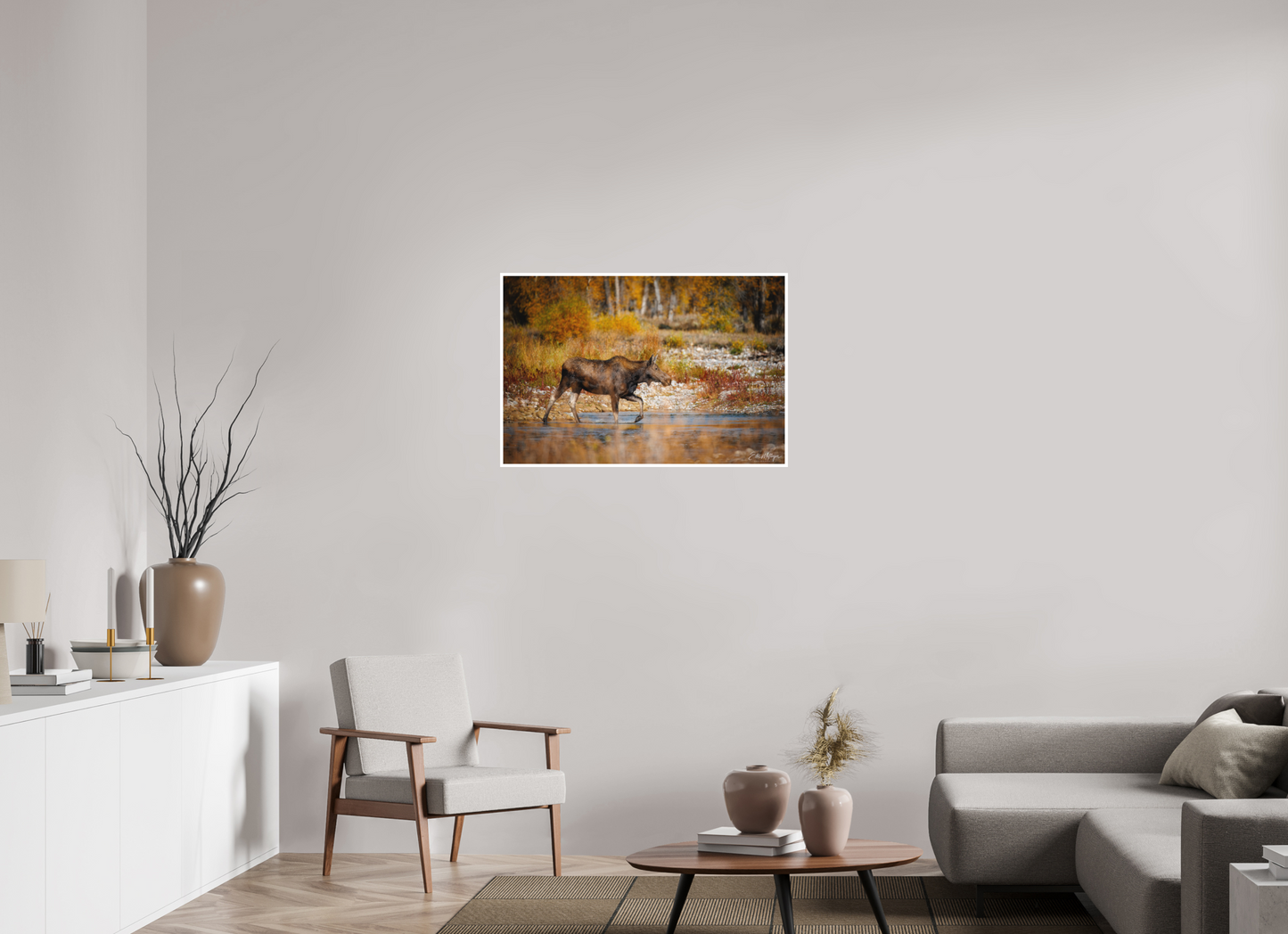 36 x 24″, Fine art print "Grace of Gros Ventre" - Moose