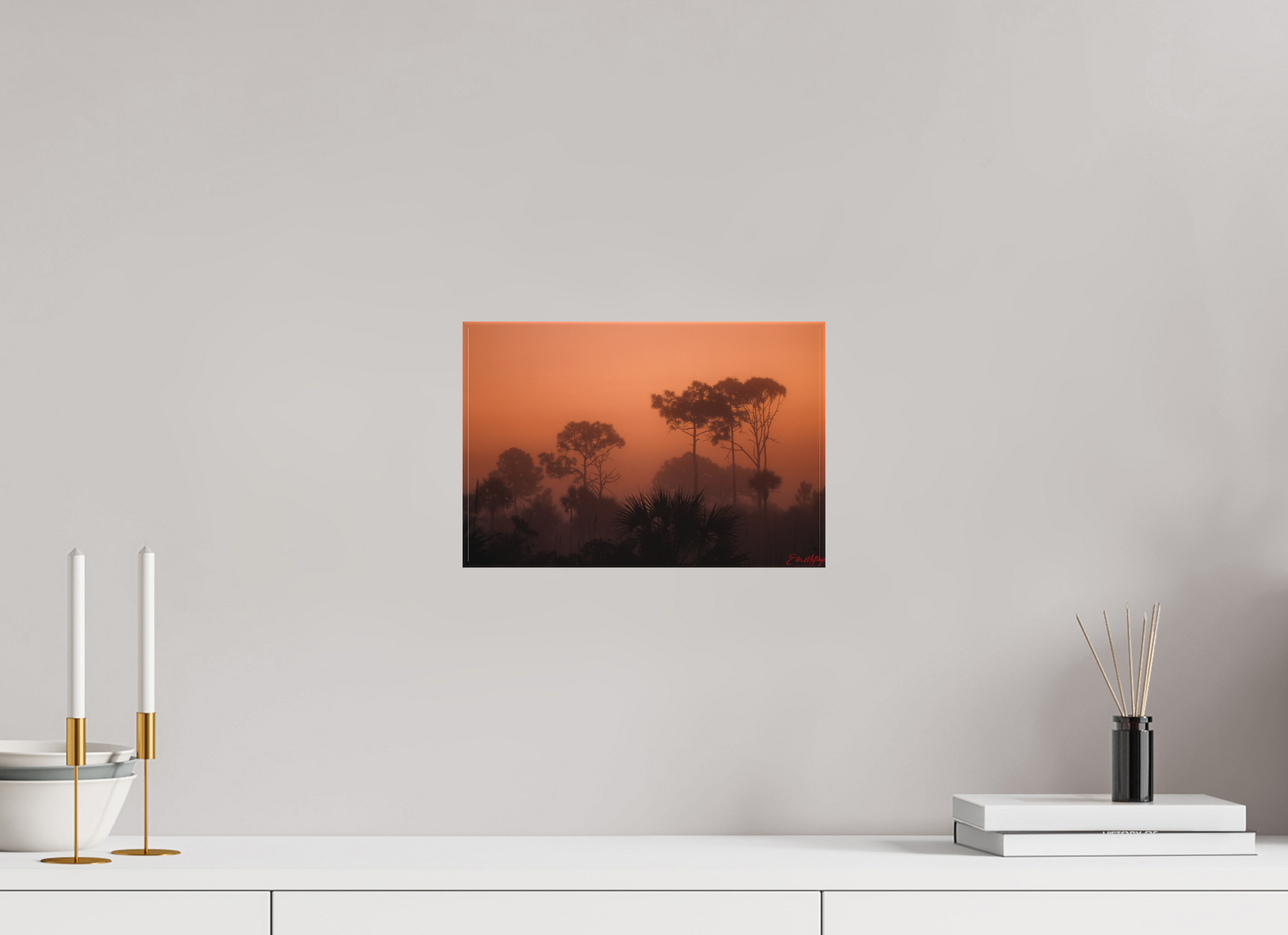 12 x 8″, Canvas "First Light" - Big Cypress Sunrise