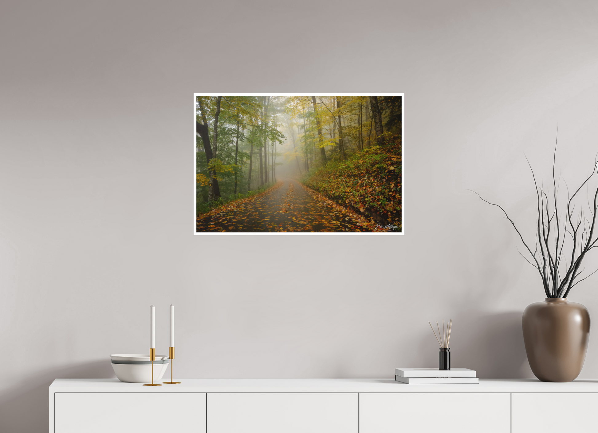 30 x 20″, Fine art print "The Way Through the Mist"