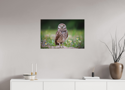Burrowing owl stare down
