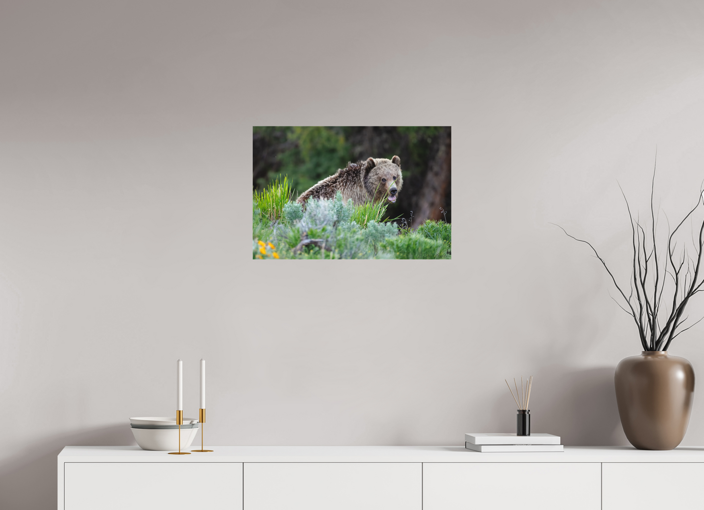 Yawning bear