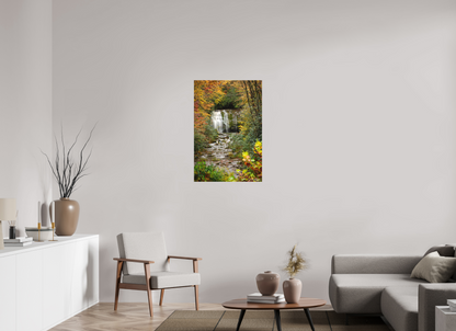 24 x 36″, Canvas "Autumn's Window" - Meigs Falls