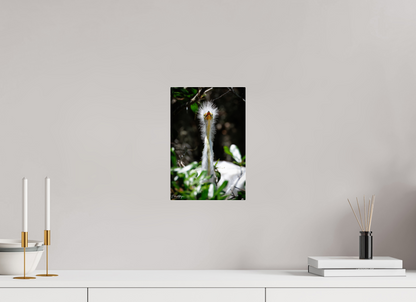 8 x 12″, Acrylic "Wetland Punk" - Great Egret