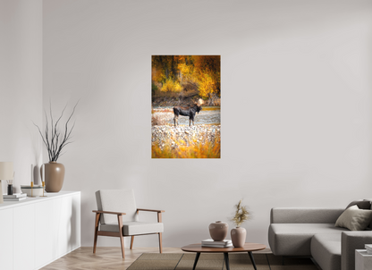 30 x 45″, Canvas "King of the Colors" - Bull Elk, Gros Ventre River