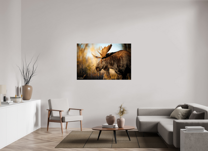 54 x 36″, Acrylic "Monarch of Gros Ventre - In His Eyes"