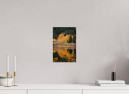 8 x 12″, Metal "Golden Reflections" - Two Oceans Lake