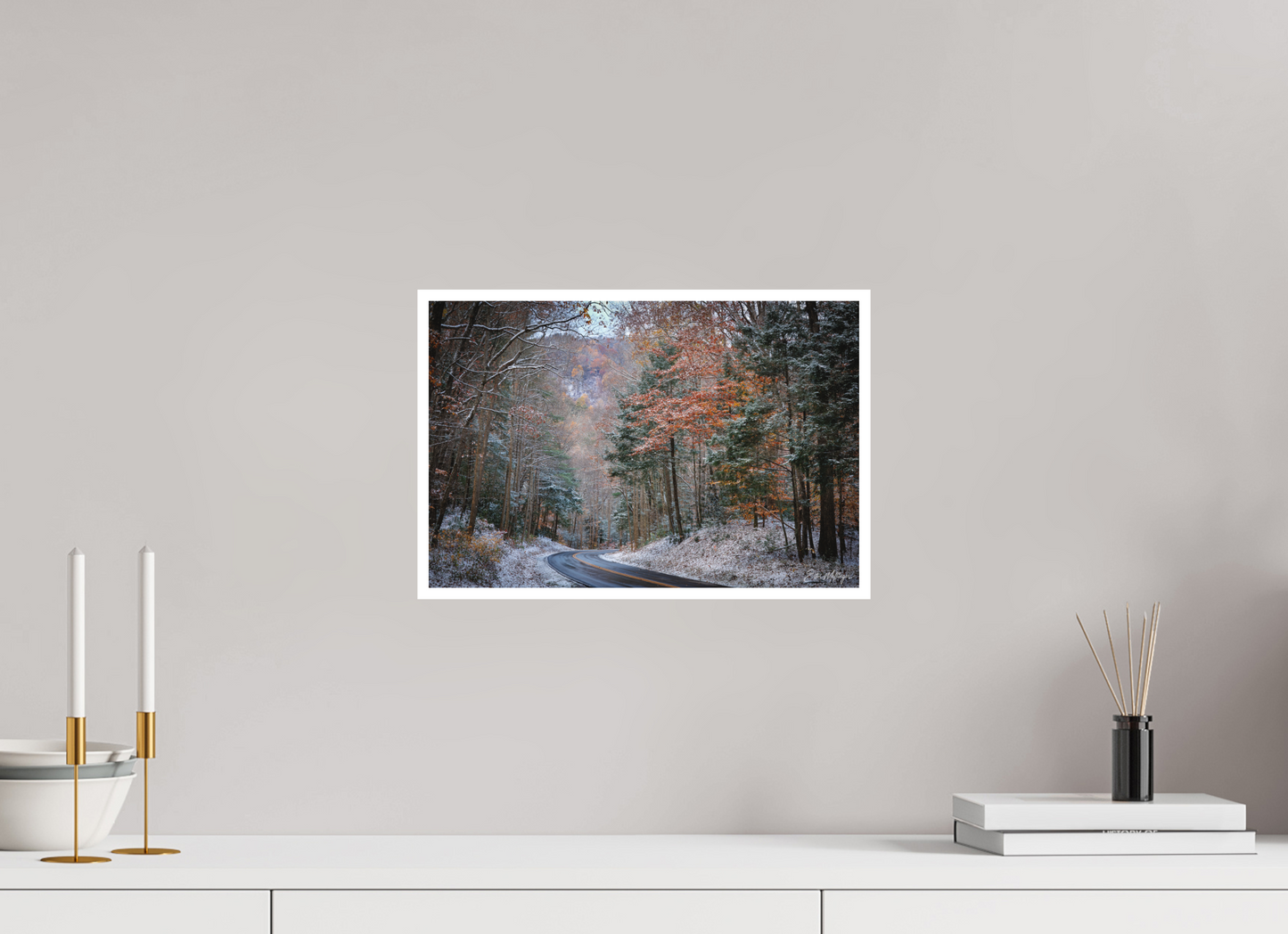 15 x 10″, Fine art print "Winter's Turn" - Smoky Mountain Scenic Road