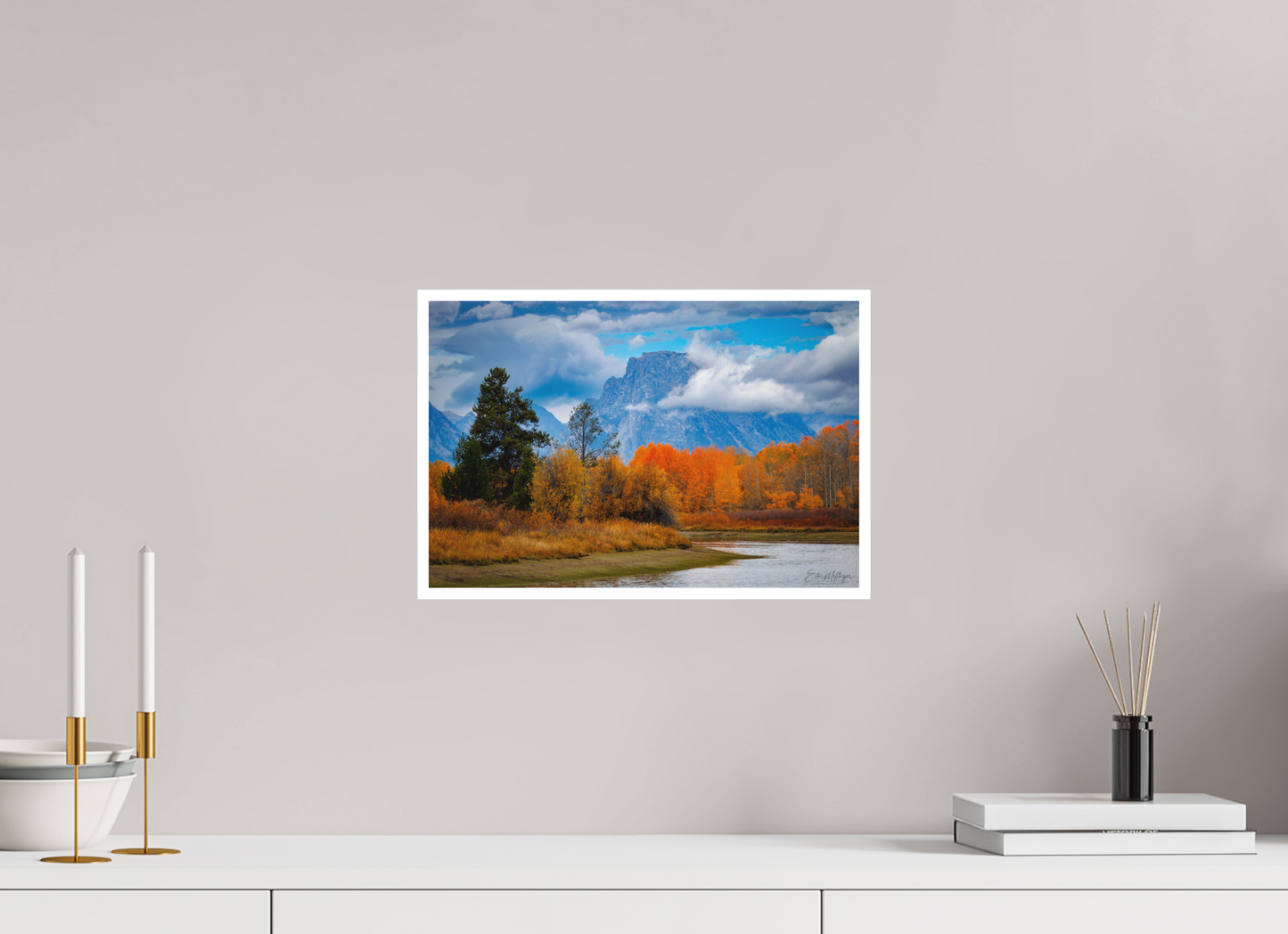15 x 10″, Fine art print "Autumn Glory" - Oxbow Bend