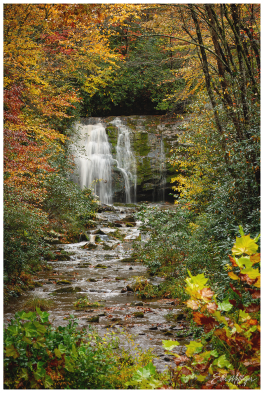 Main image "Autumn's Window" - Meigs Falls