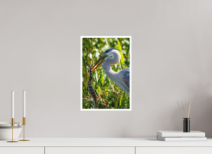 10 x 15″, Fine art print "The Hunt in the Marsh" - Great Blue Heron
