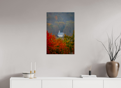 20 x 30″, Acrylic Autumn Faith - Cades Cove Methodist Church