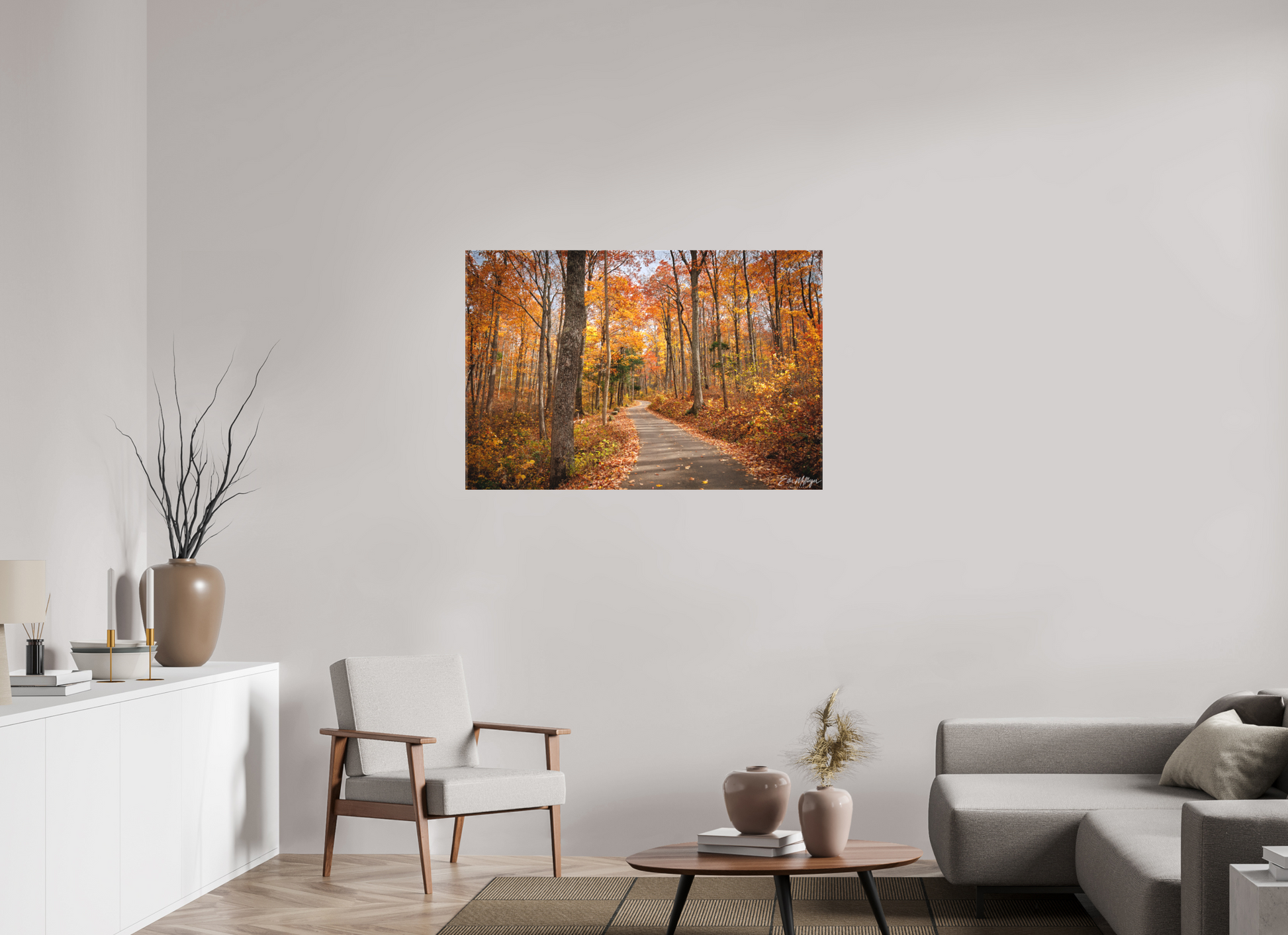 45 x 30″, Canvas "Golden Path" - Roaring Fork Road
