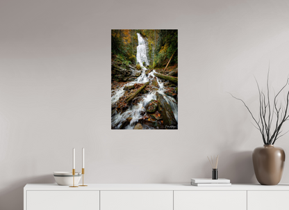 20 x 30″, Metal "Whispers of the Forest" - Mingo Falls