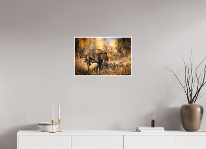24 x 16″, Fine art print "Monarch of Gros Ventre" - Bull Moose
