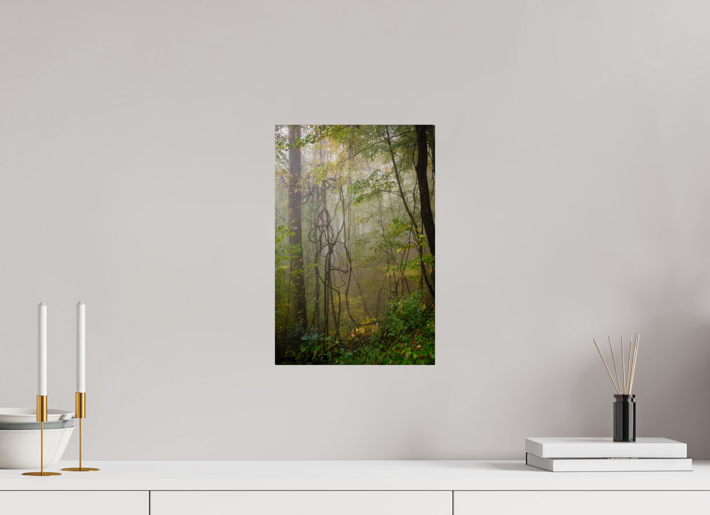 10 x 15″, Metal "The Heart of the Forest"