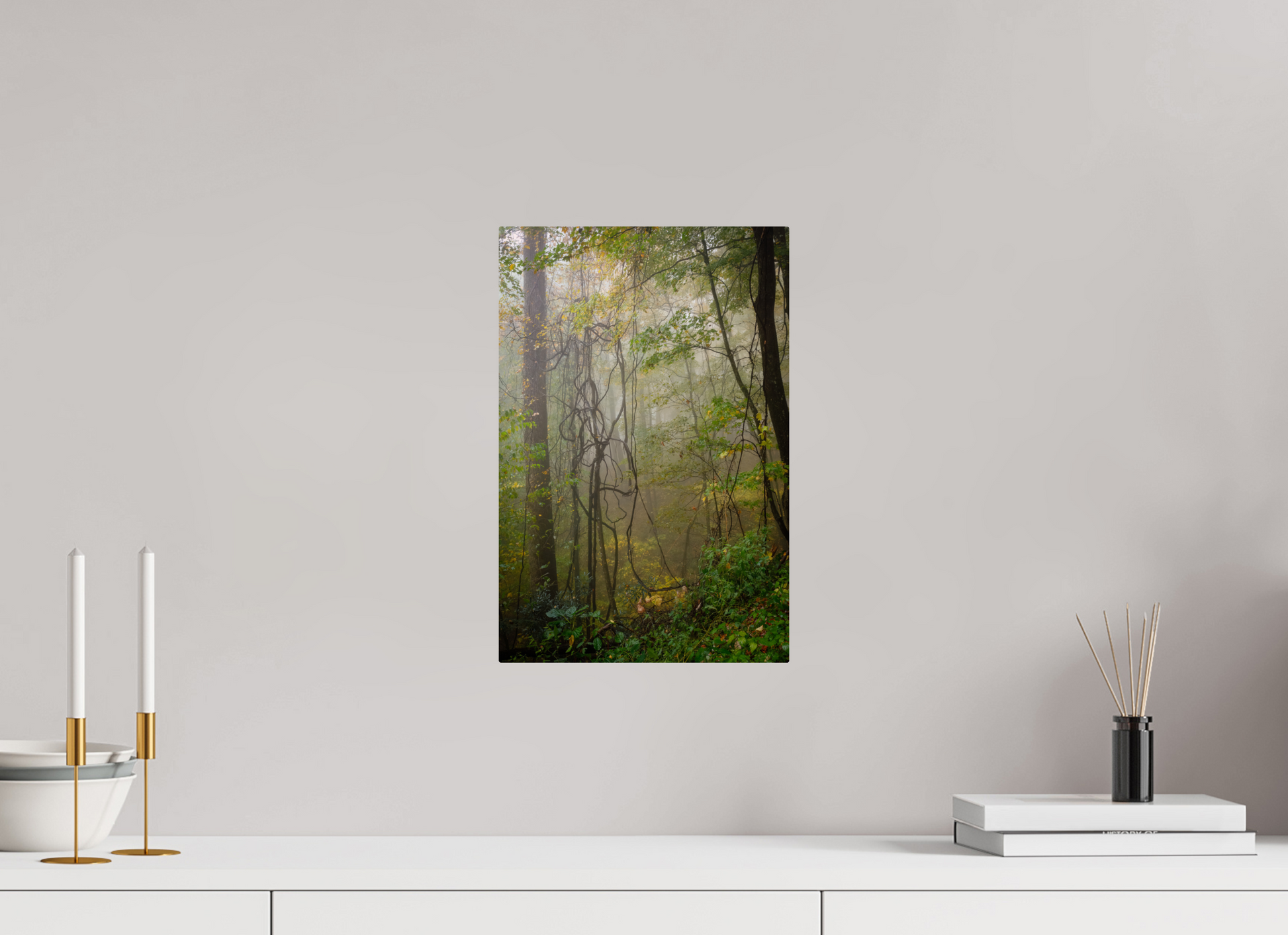 10 x 15″, Metal "The Heart of the Forest"