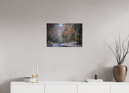 24 x 16″, Metal "Winter's Turn" - Smoky Mountain Scenic Road