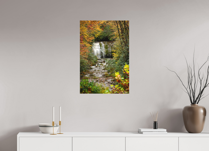 20 x 30″, Canvas "Autumn's Window" - Meigs Falls
