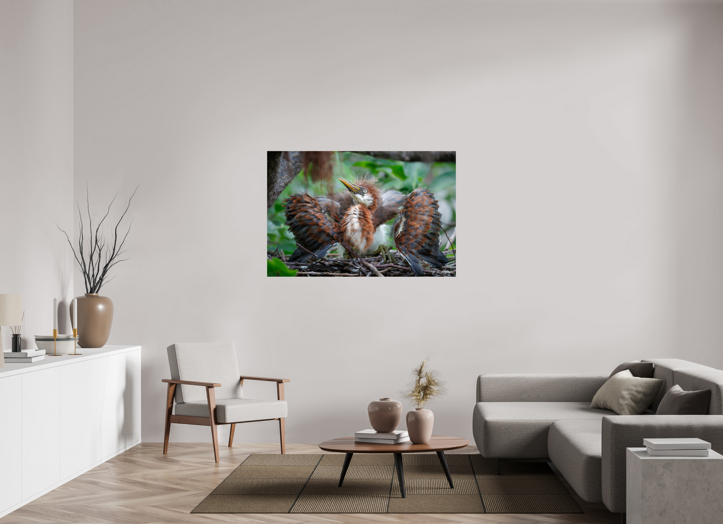 54 x 36″, Metal "Finding My Wings" - Tricolored Heron