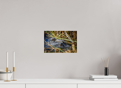 12 x 8″, Acrylic "Perched Above" - Baby Alligator