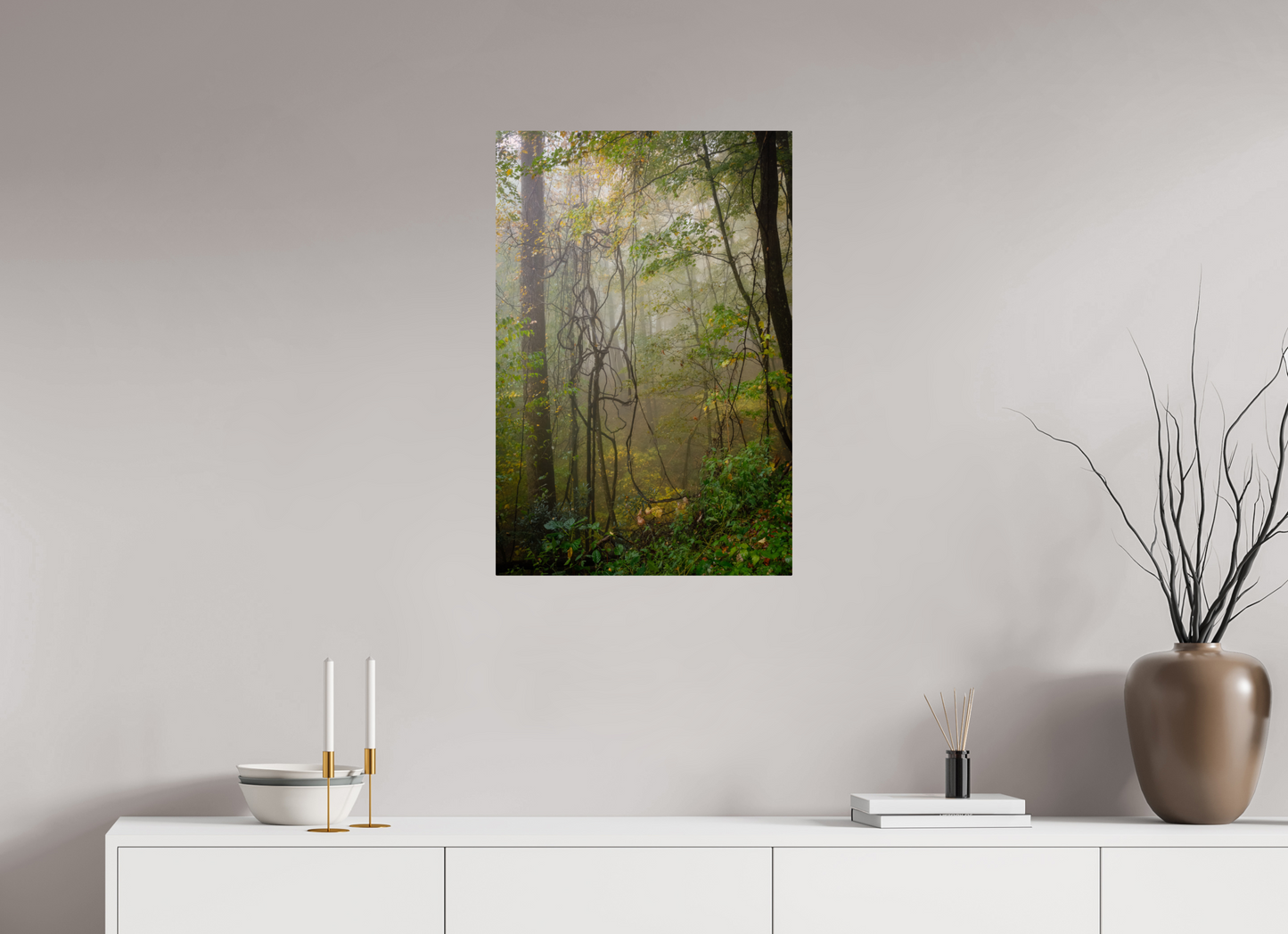 20 x 30″, Metal "The Heart of the Forest"