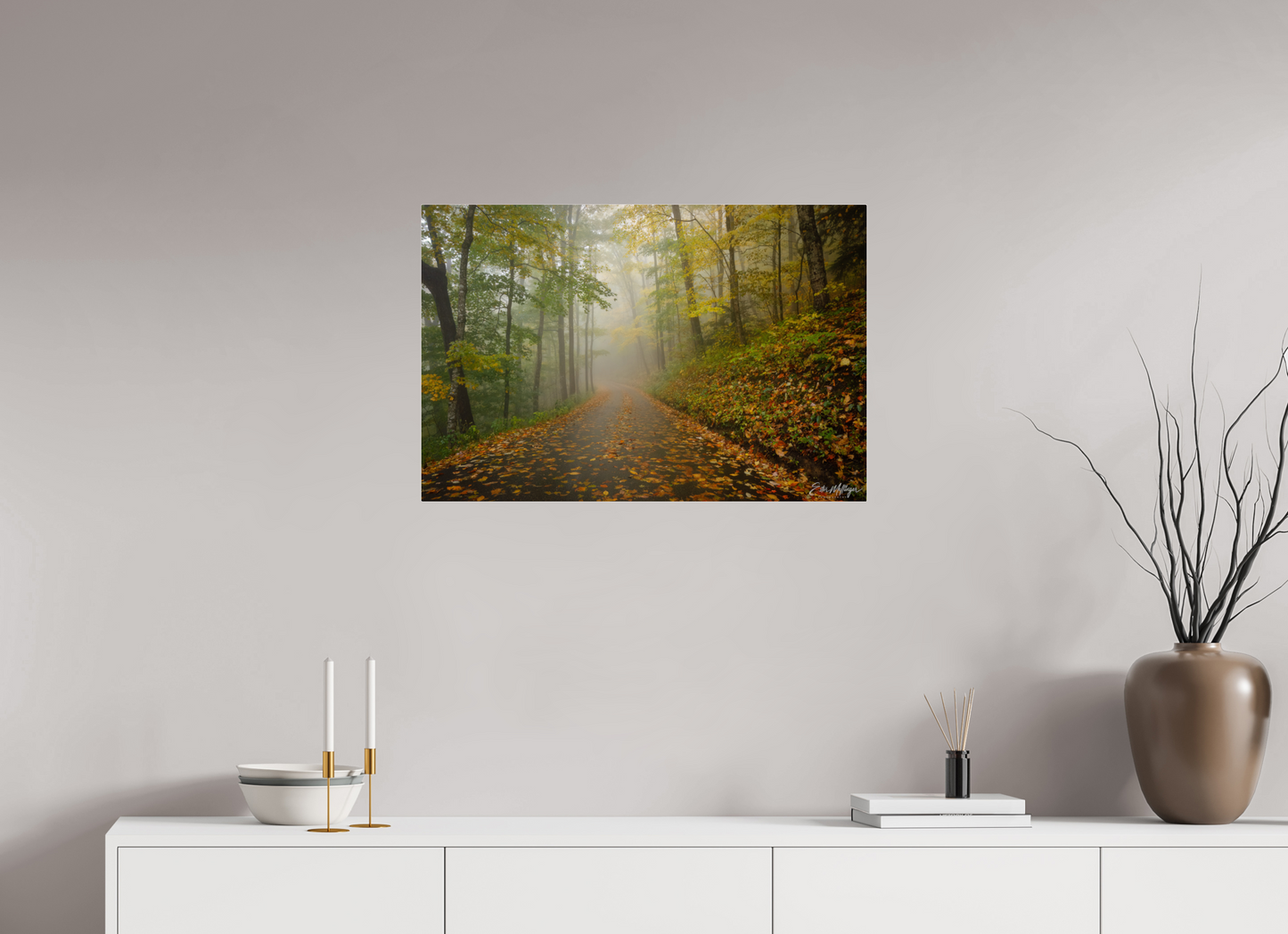 30 x 20″, Acrylic "The Way Through the Mist"