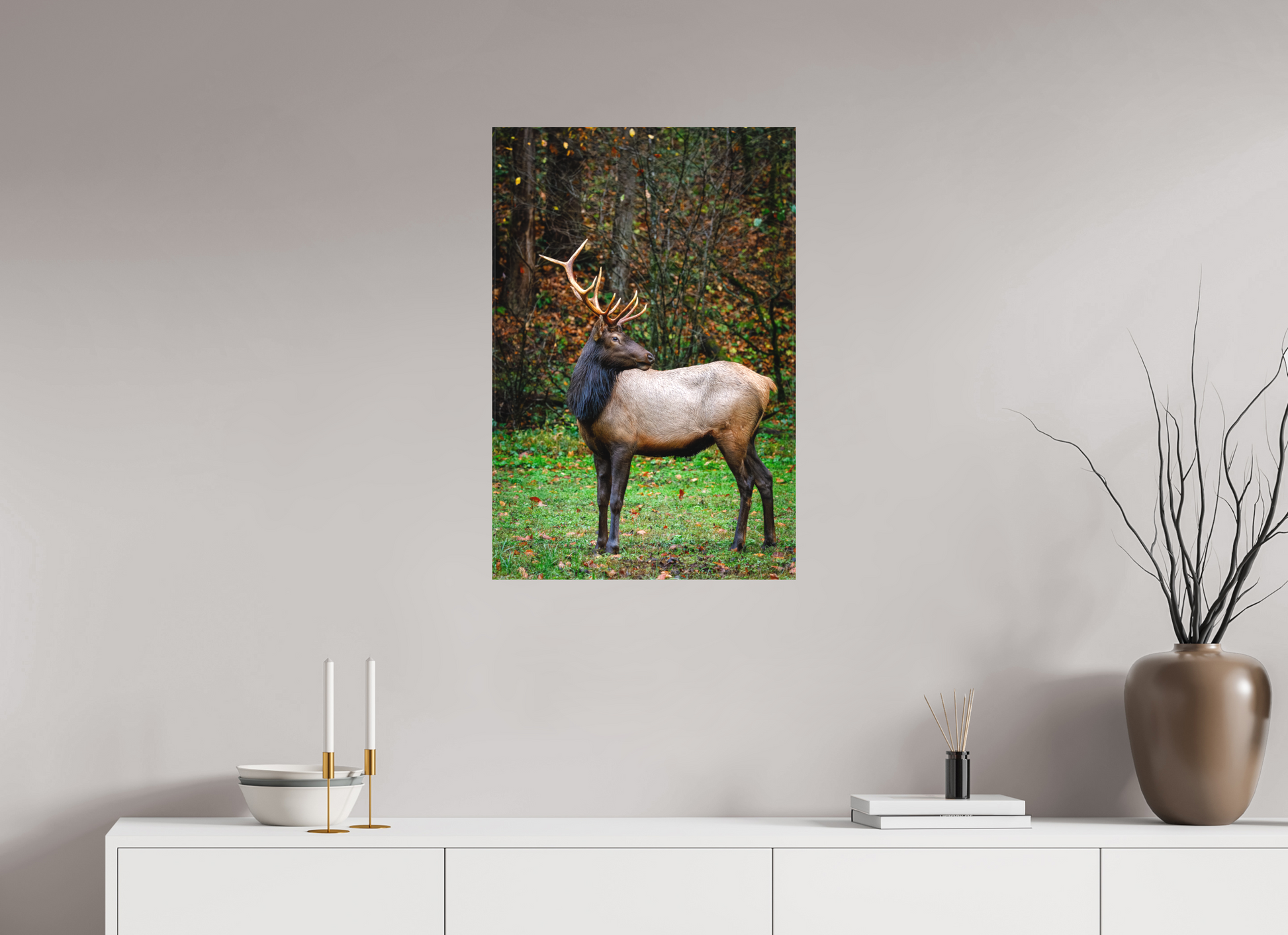 20 x 30″, Canvas "Guardian of the Meadow" - Elk