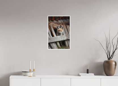 16 x 24″, Fine art print "Barnyard Lookout" - Red Fox kit