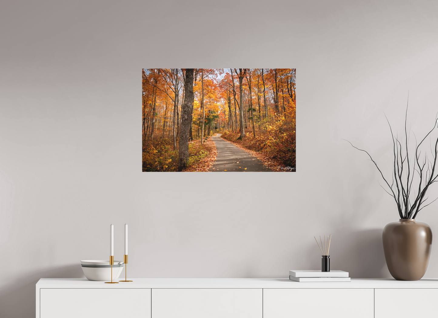 30 x 20″, Canvas "Golden Path" - Roaring Fork Road