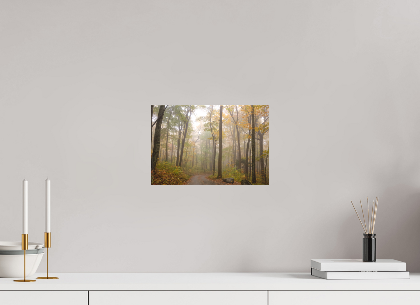 12 x 8″, Canvas "Where the Road Disappears" - Smoky Mountains