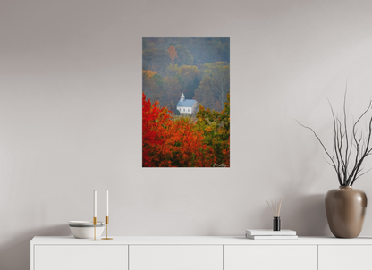 20 x 30″, Canvas Autumn Faith - Cades Cove Methodist Church